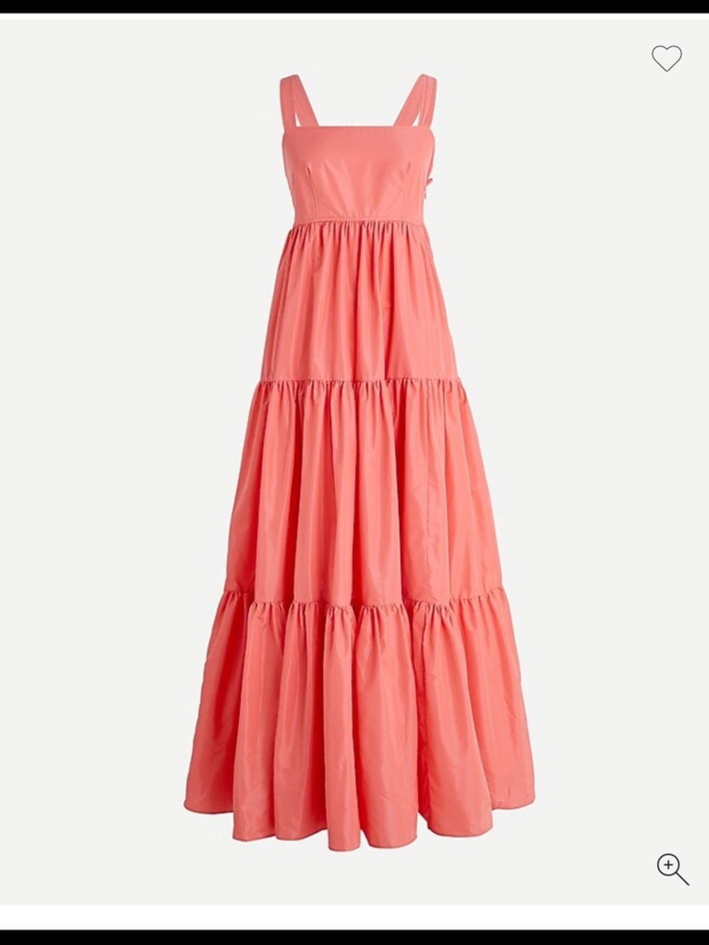 Coral Tiered Maxi Sundress